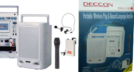 DECCON PWS 230UT มีบูลทูธ Portable Amplifier With Speaker