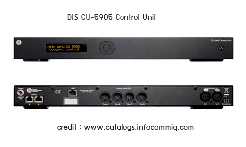 DIS DIS CU 5905  เครื่องจ่ายกระแสไฟฟ้าและควบคุมการสนทนา Wired Conference System Digital